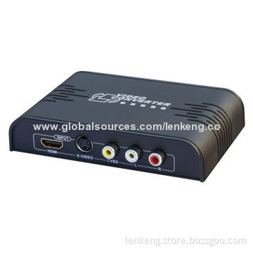 New Composite and HDMI + Stereo Audio to HDMI 1080P Converter, Color Eye technology, Full HD 1080P